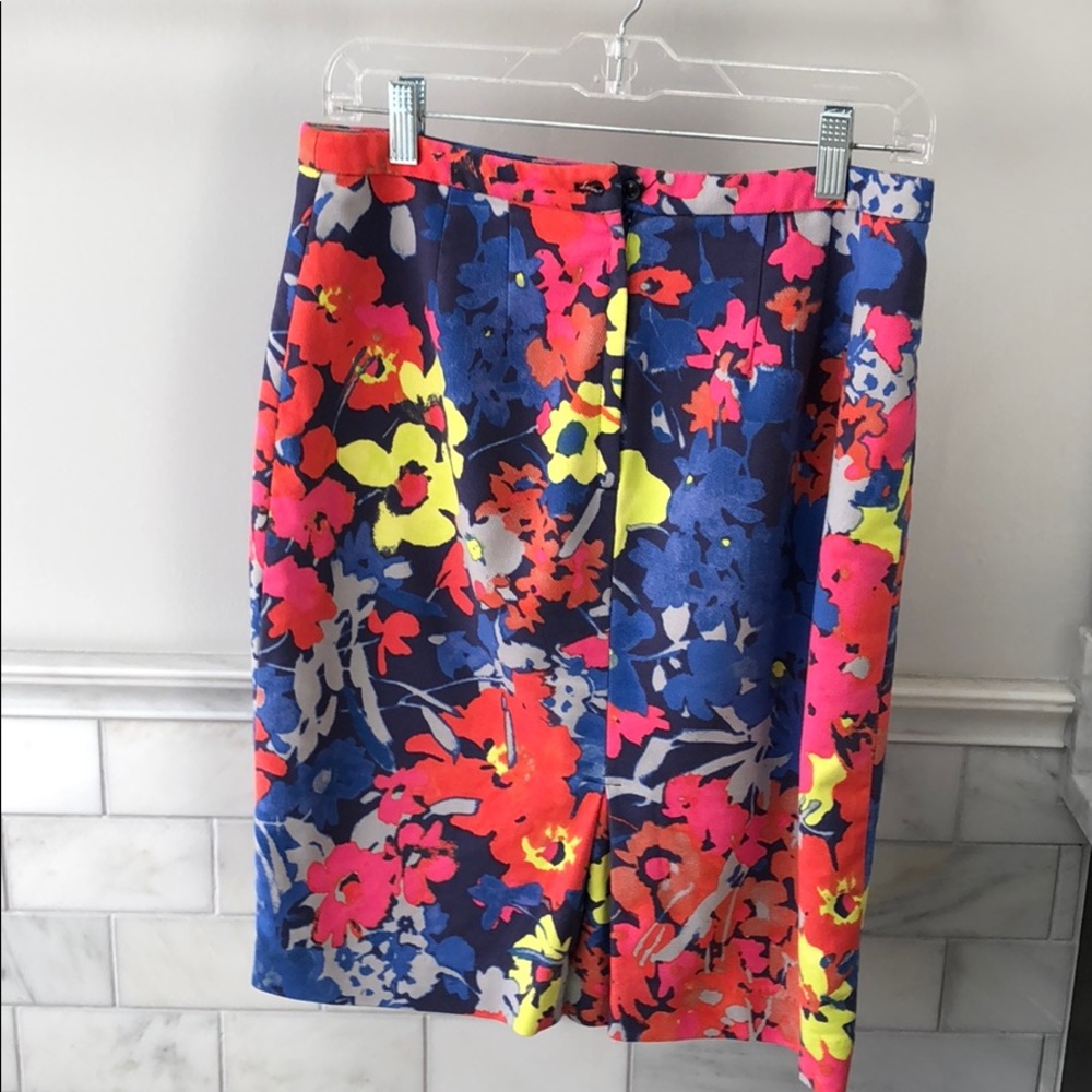 Loft floral colorful pencil skirt.